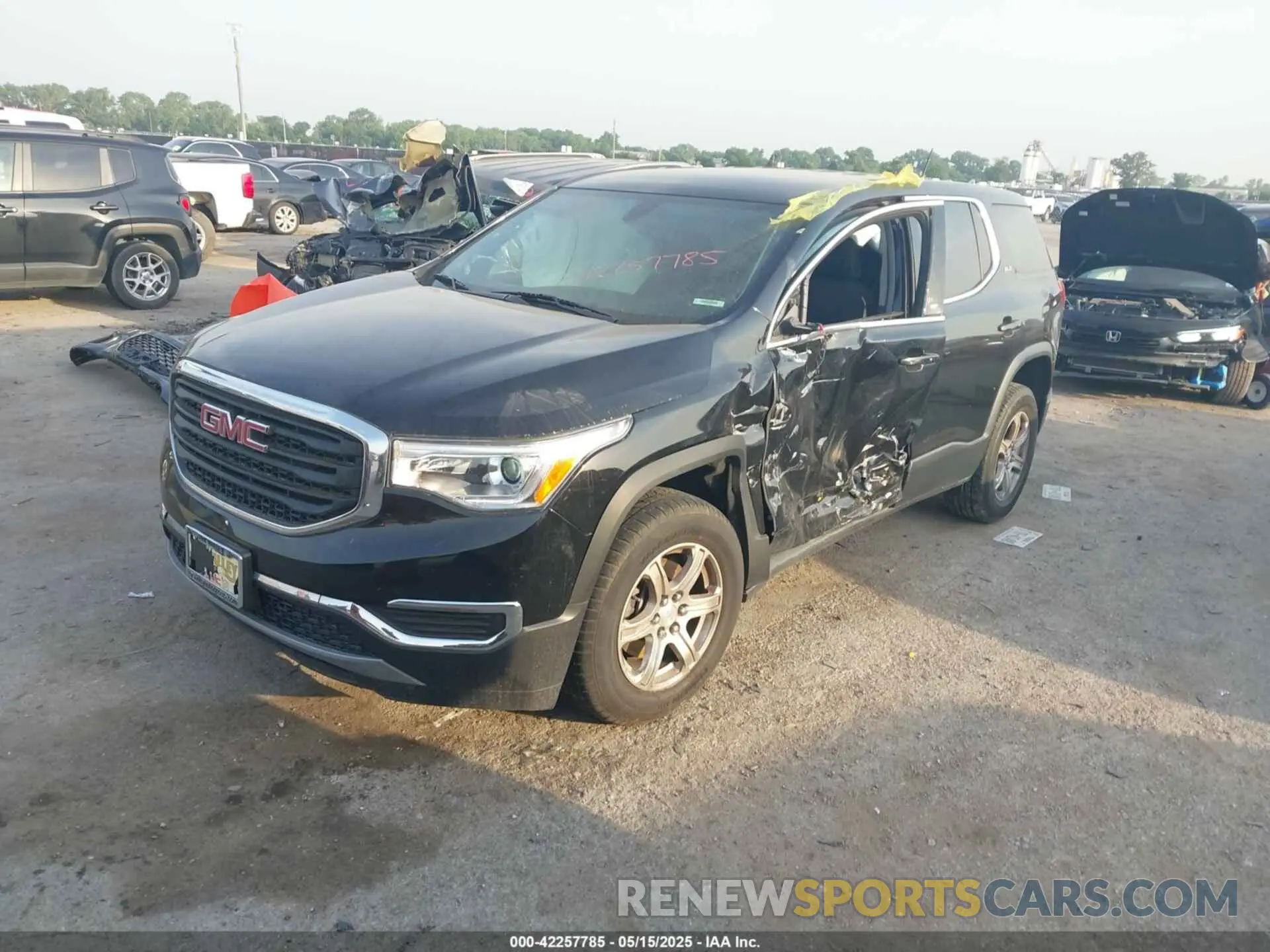 2 Photograph of a damaged car 1GKKNKLA3KZ140010 GMC ACADIA 2019