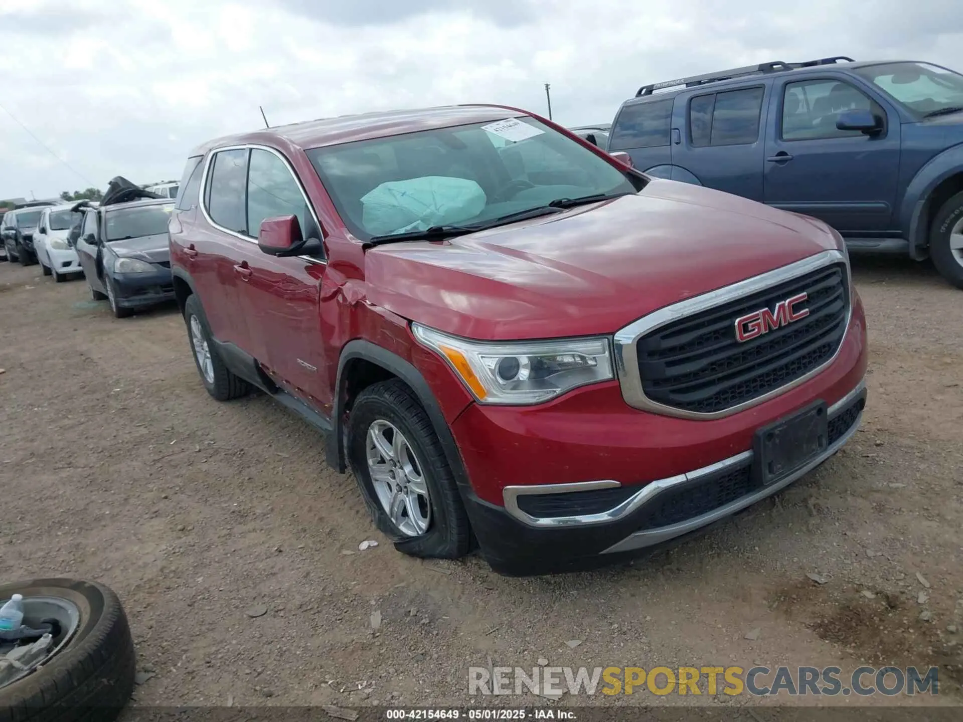 1 Photograph of a damaged car 1GKKNKLA3KZ238647 GMC ACADIA 2019