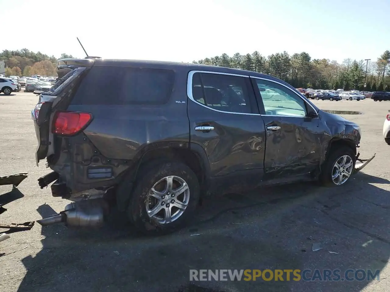 3 Photograph of a damaged car 1GKKNKLA4KZ133373 GMC ACADIA 2019