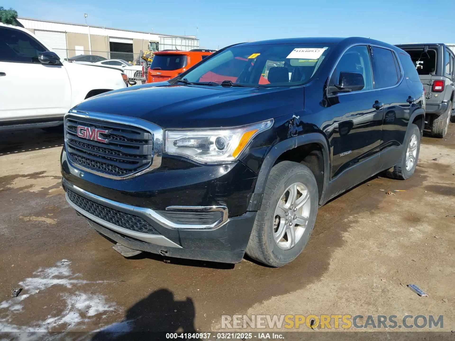 2 Photograph of a damaged car 1GKKNKLA6KZ224306 GMC ACADIA 2019