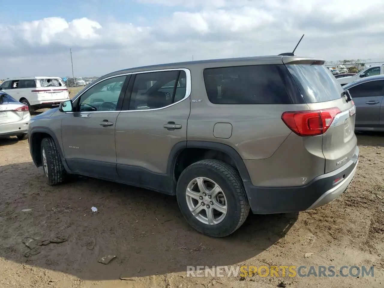 2 Photograph of a damaged car 1GKKNKLA7KZ163323 GMC ACADIA 2019