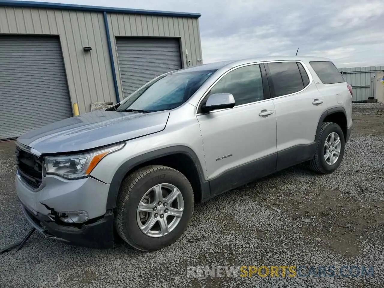 1 Photograph of a damaged car 1GKKNKLA7KZ240157 GMC ACADIA 2019