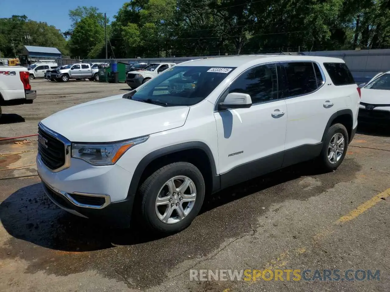 1 Photograph of a damaged car 1GKKNKLA8KZ126605 GMC ACADIA 2019