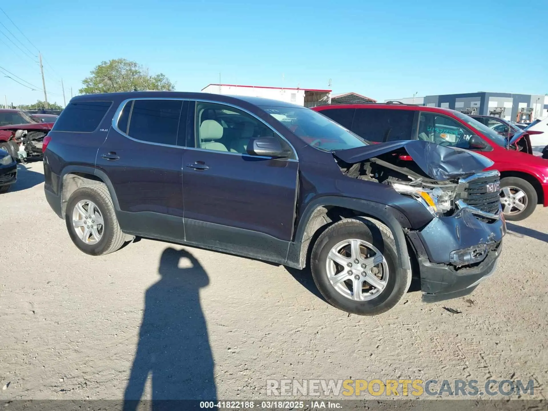 1 Photograph of a damaged car 1GKKNKLA9KZ106220 GMC ACADIA 2019