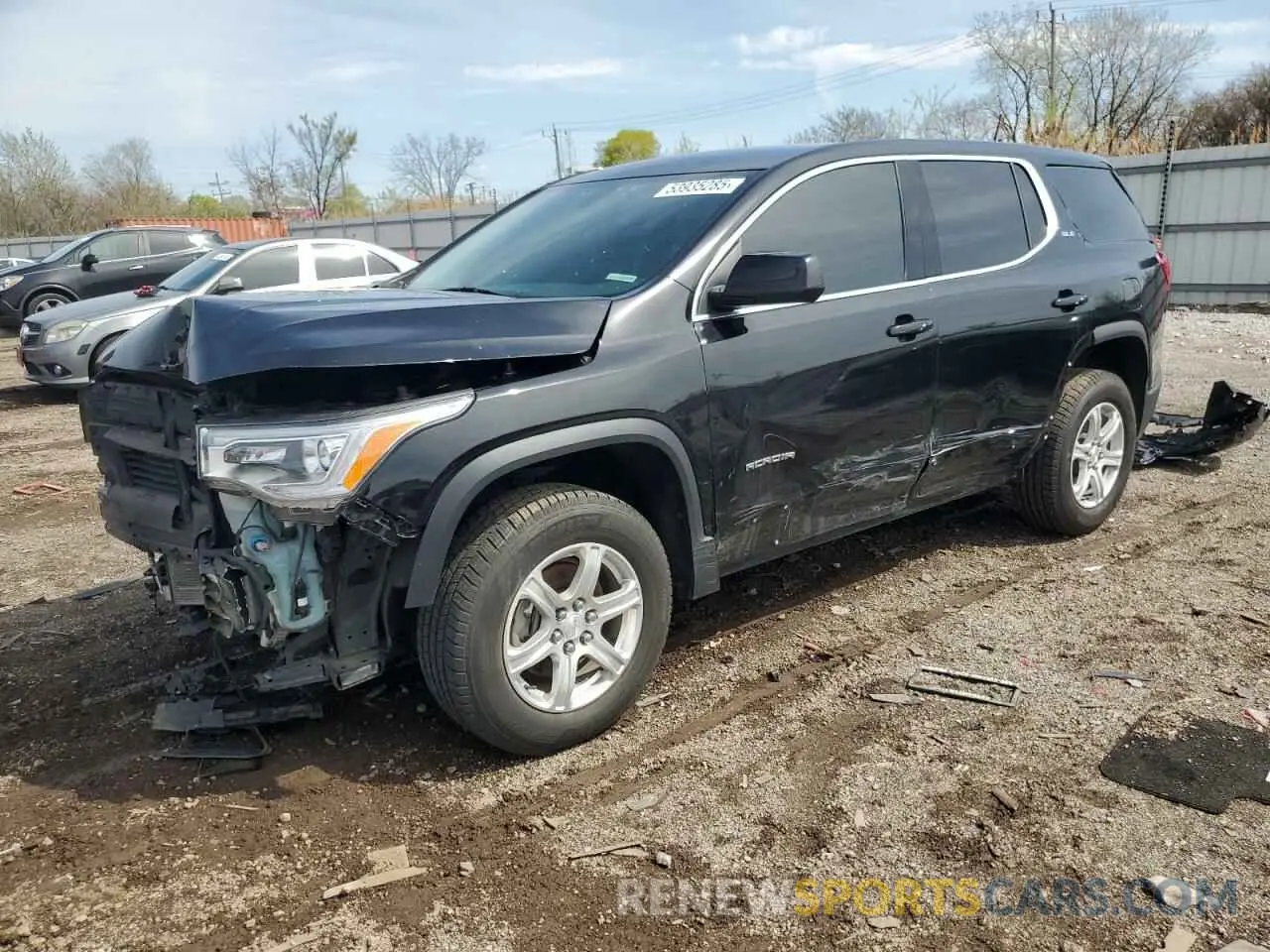 1 Photograph of a damaged car 1GKKNKLA9KZ156017 GMC ACADIA 2019