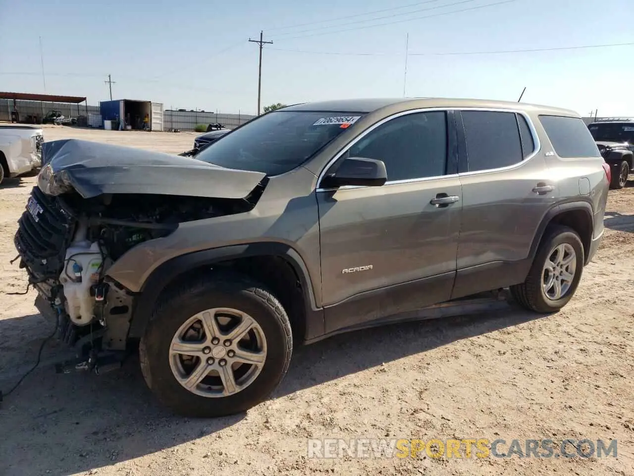1 Photograph of a damaged car 1GKKNKLAXKZ157824 GMC ACADIA 2019
