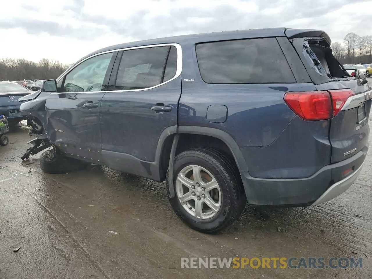 2 Photograph of a damaged car 1GKKNKLAXKZ266493 GMC ACADIA 2019