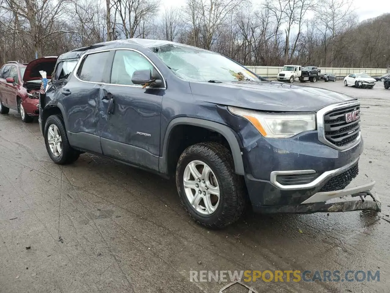 4 Photograph of a damaged car 1GKKNKLAXKZ266493 GMC ACADIA 2019