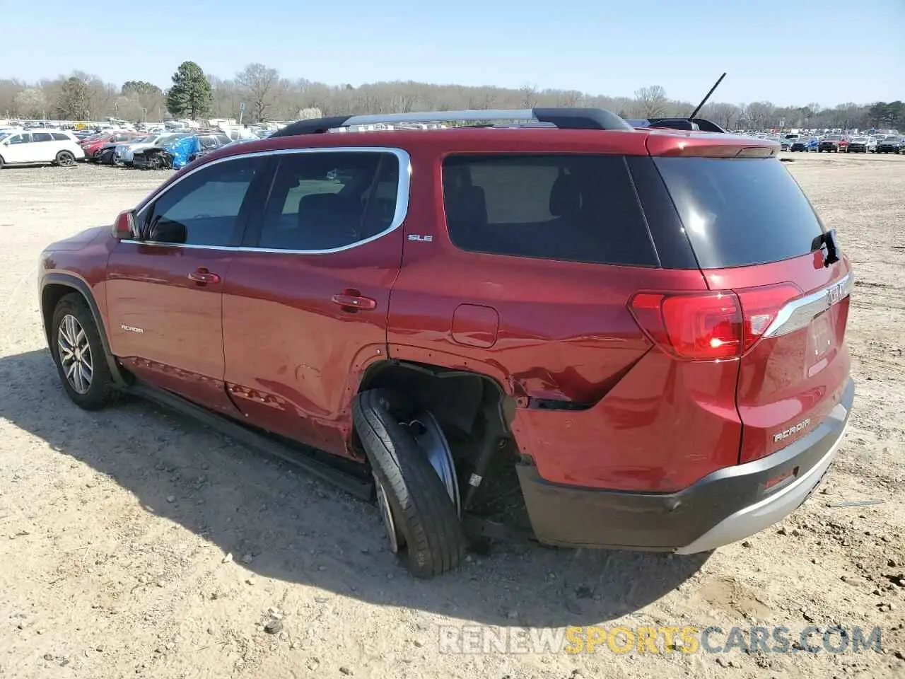 2 Photograph of a damaged car 1GKKNLLA3KZ265756 GMC ACADIA 2019