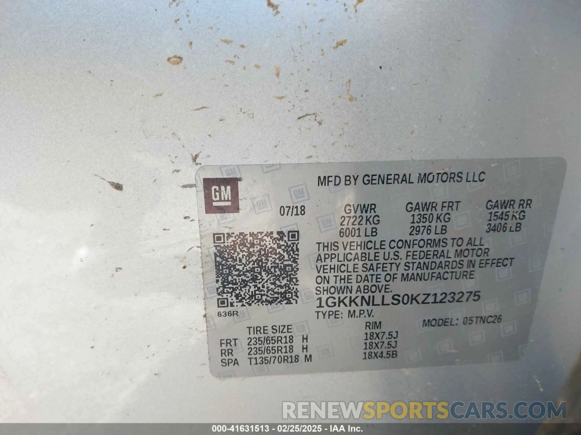 9 Photograph of a damaged car 1GKKNLLS0KZ123275 GMC ACADIA 2019