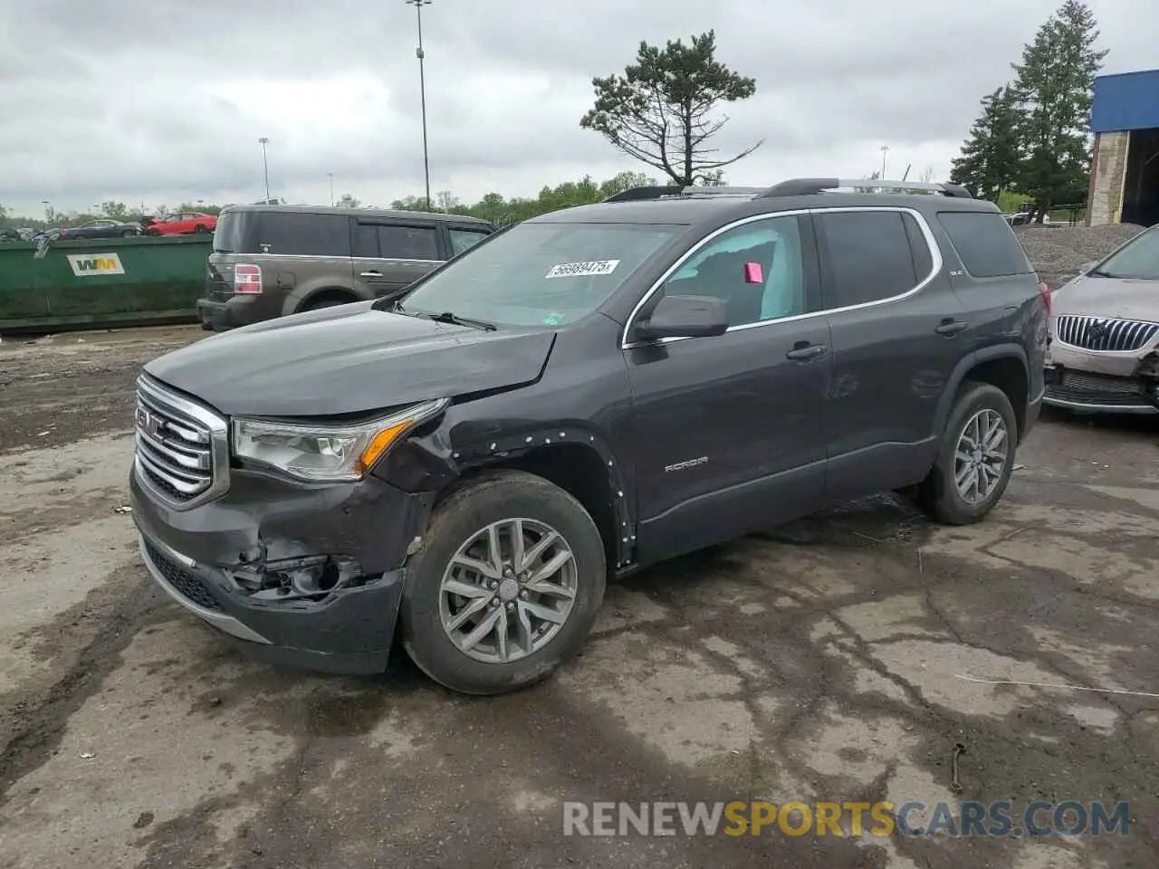 1 Photograph of a damaged car 1GKKNLLS7KZ112287 GMC ACADIA 2019