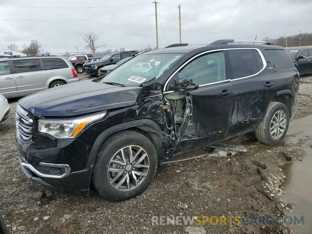 1 Photograph of a damaged car 1GKKNLLSXKZ218488 GMC ACADIA 2019