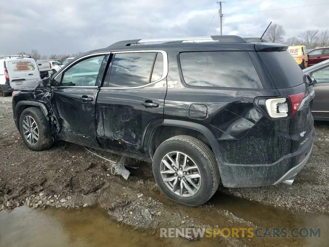 2 Photograph of a damaged car 1GKKNLLSXKZ218488 GMC ACADIA 2019
