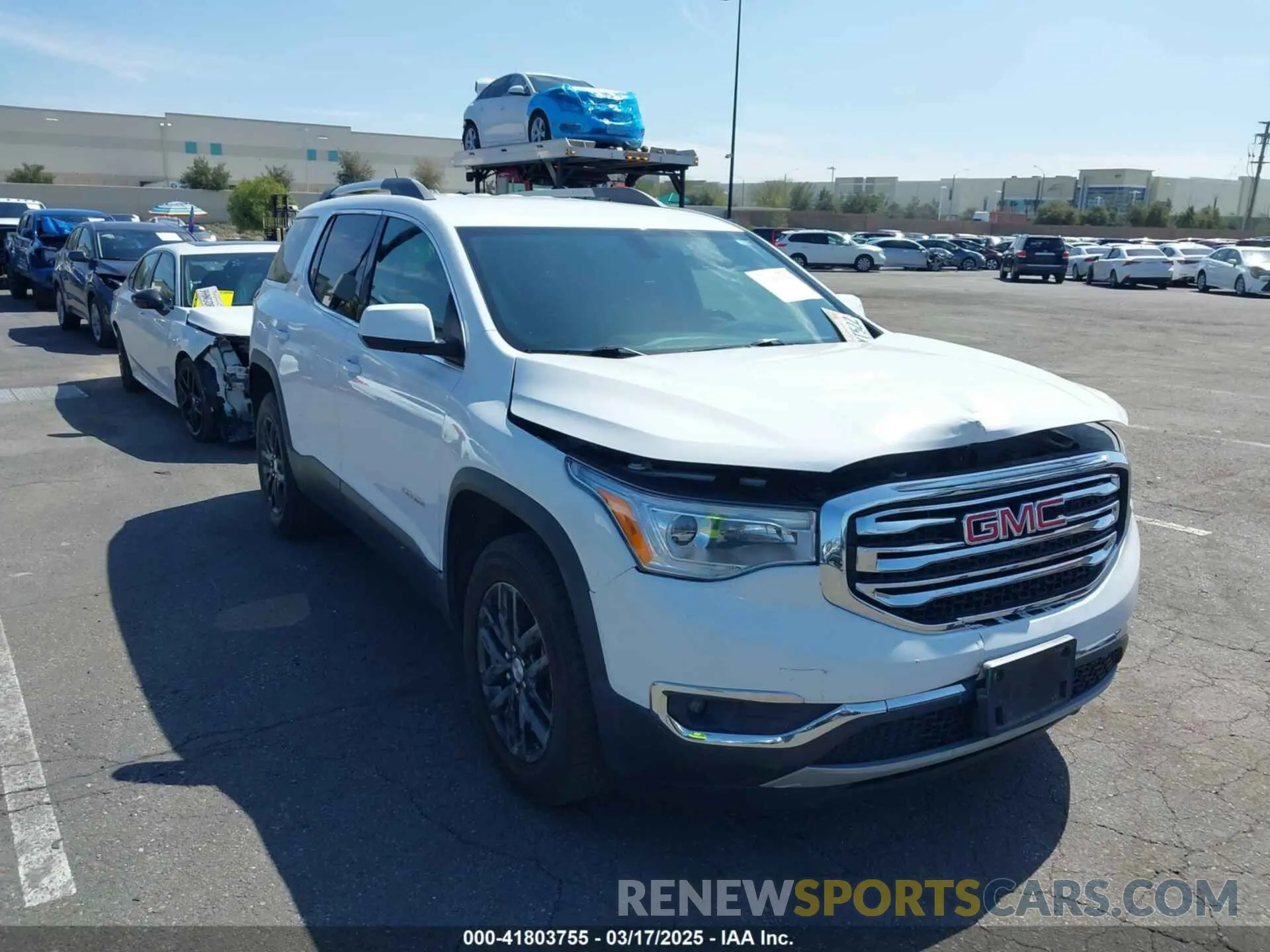 1 Photograph of a damaged car 1GKKNMLS0KZ235497 GMC ACADIA 2019