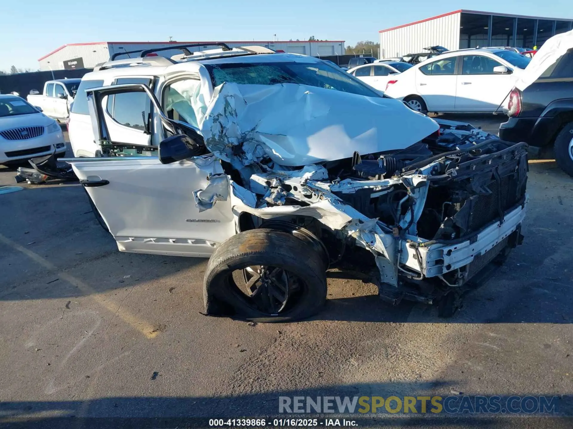 1 Photograph of a damaged car 1GKKNMLS0KZ243423 GMC ACADIA 2019