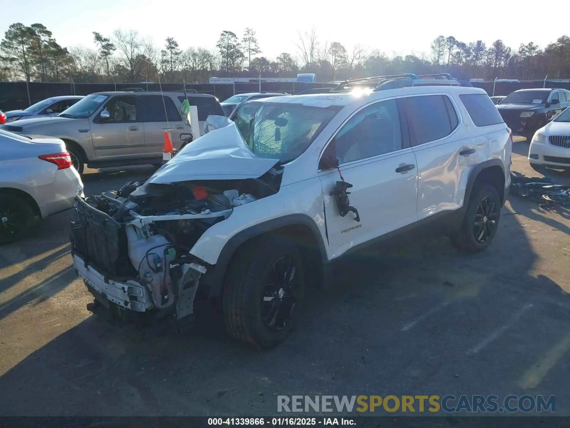 2 Photograph of a damaged car 1GKKNMLS0KZ243423 GMC ACADIA 2019