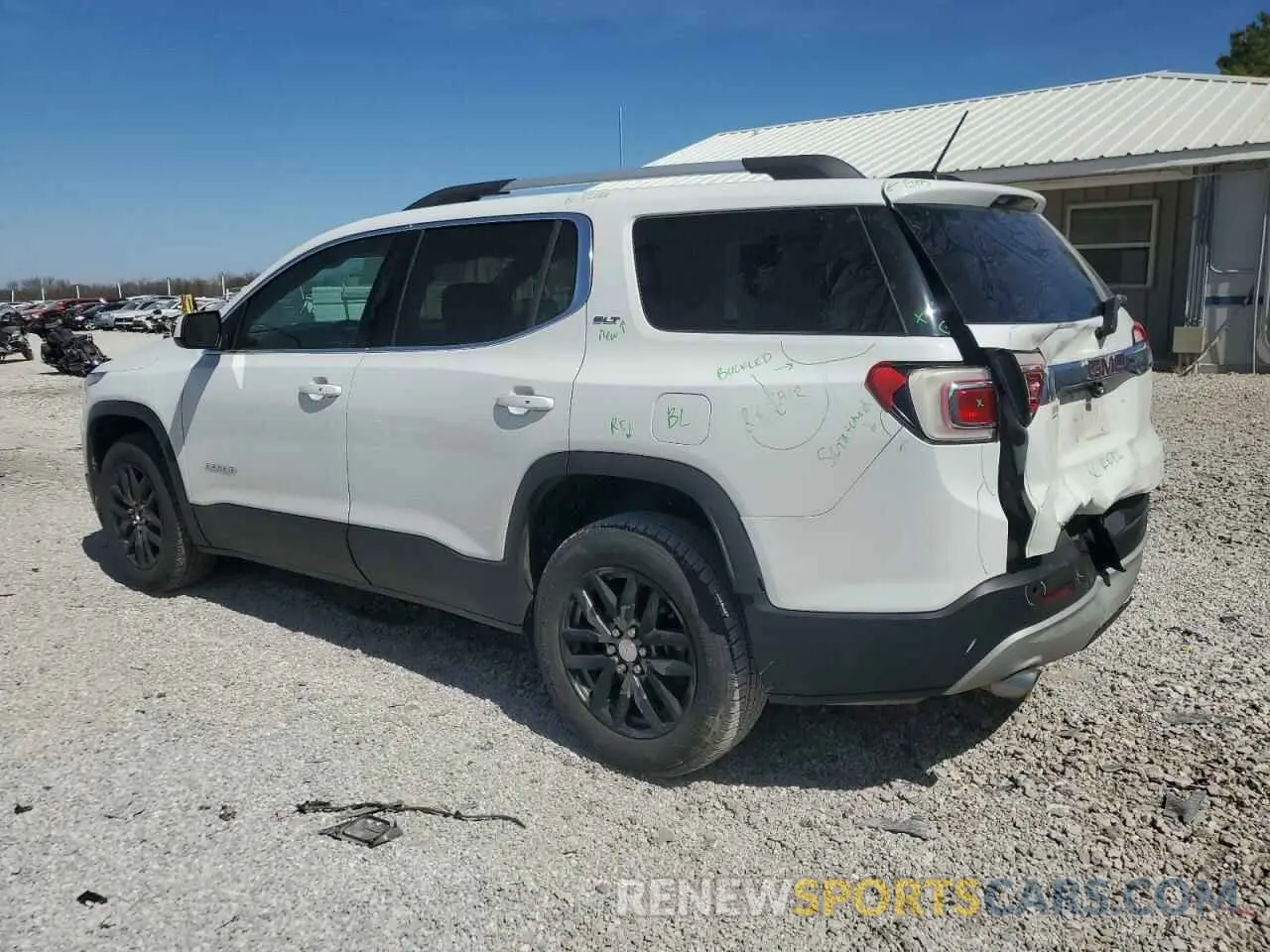 2 Photograph of a damaged car 1GKKNMLS1KZ171549 GMC ACADIA 2019