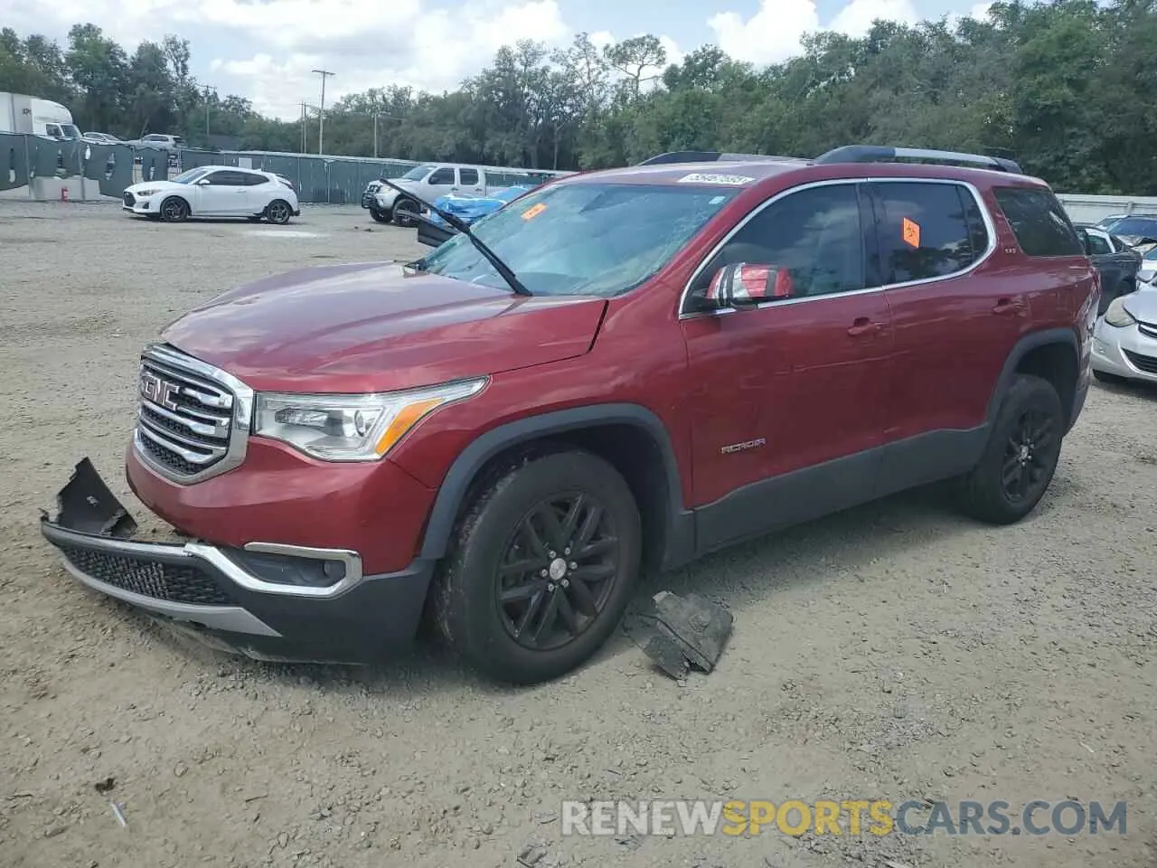 1 Photograph of a damaged car 1GKKNMLS1KZ193504 GMC ACADIA 2019
