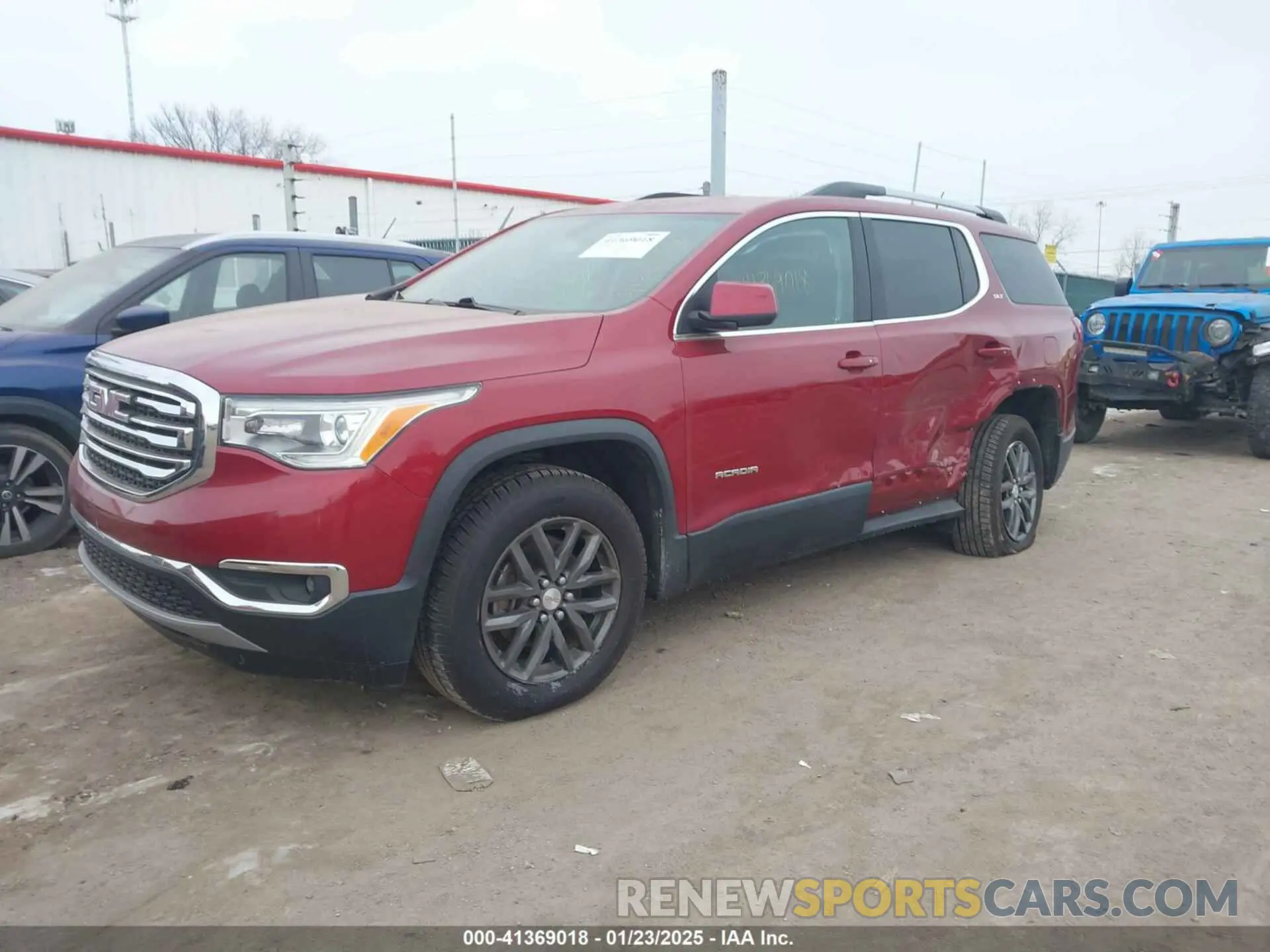 2 Photograph of a damaged car 1GKKNMLS1KZ296017 GMC ACADIA 2019