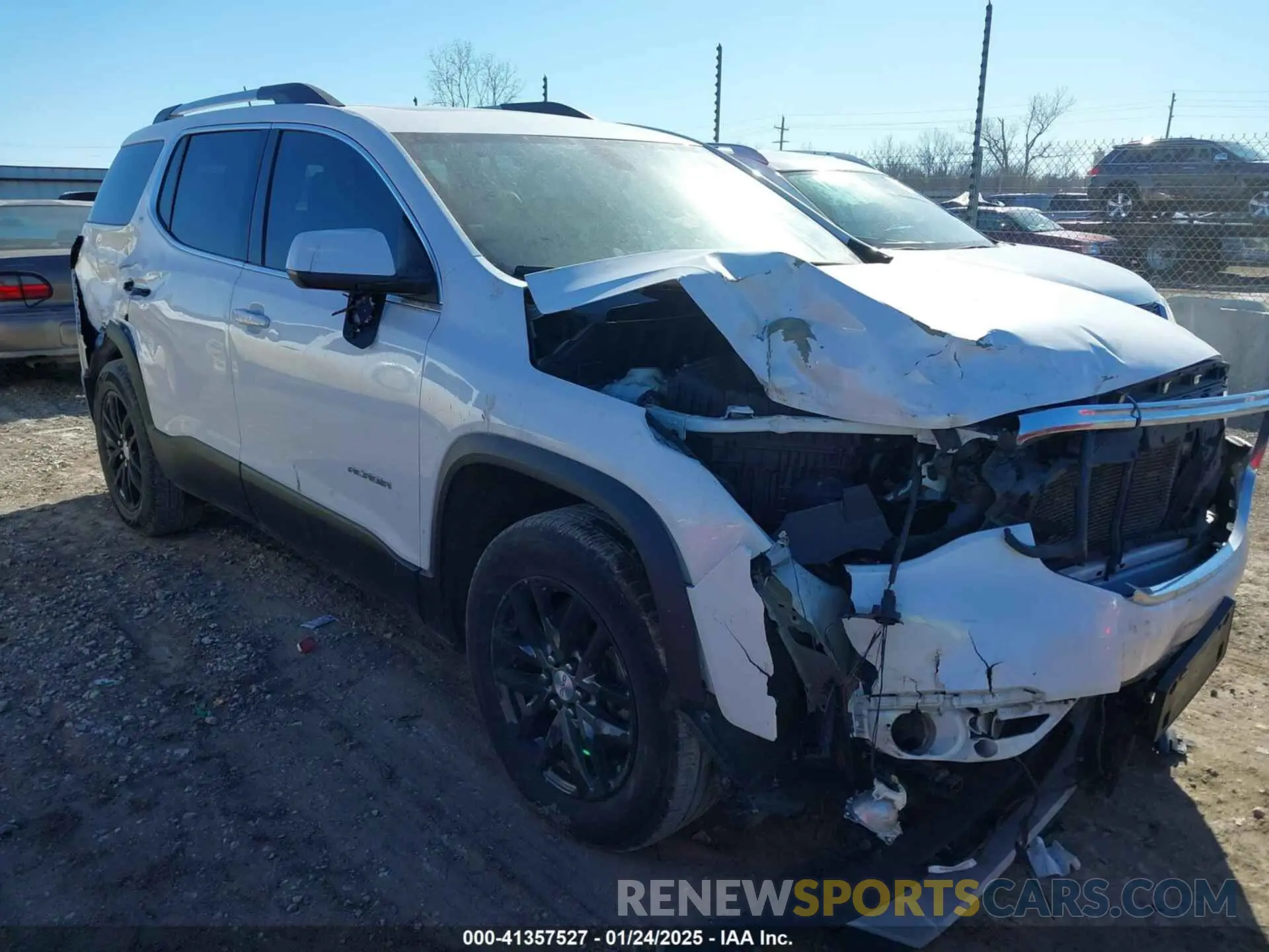 1 Photograph of a damaged car 1GKKNMLS3KZ153327 GMC ACADIA 2019