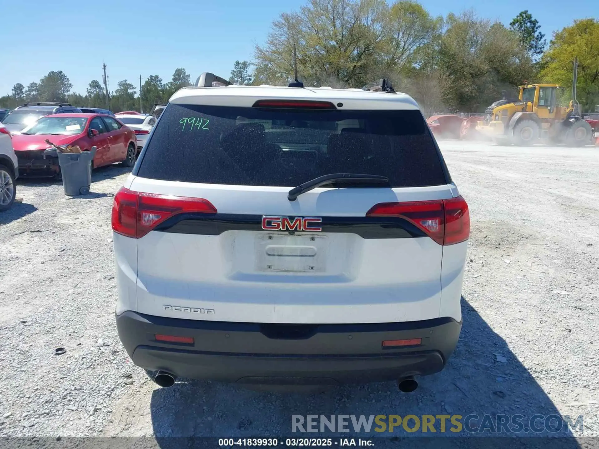16 Photograph of a damaged car 1GKKNMLS4KZ196896 GMC ACADIA 2019