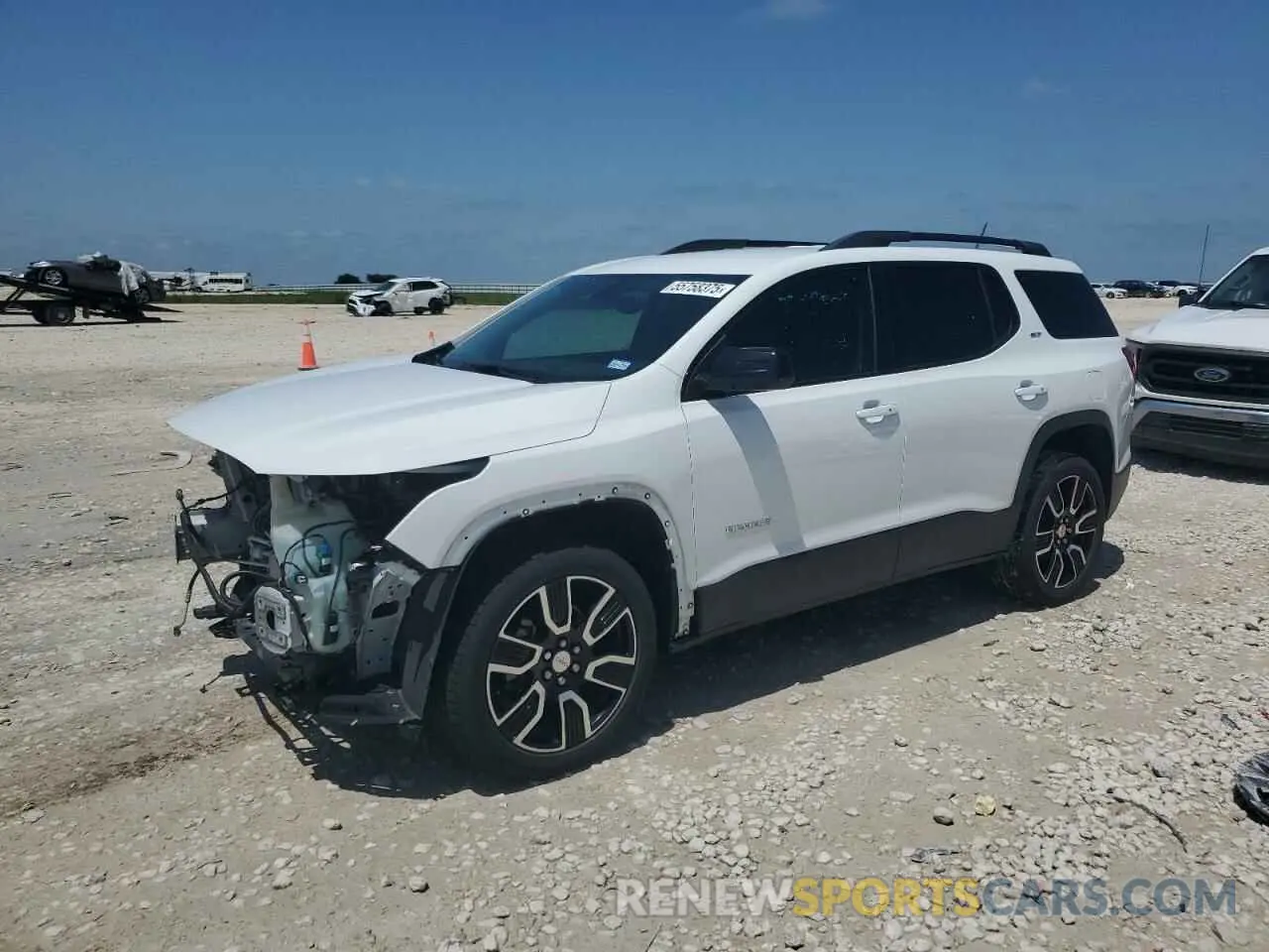 1 Photograph of a damaged car 1GKKNMLS9KZ190723 GMC ACADIA 2019