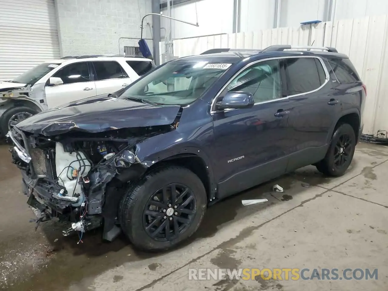 1 Photograph of a damaged car 1GKKNMLSXKZ118705 GMC ACADIA 2019
