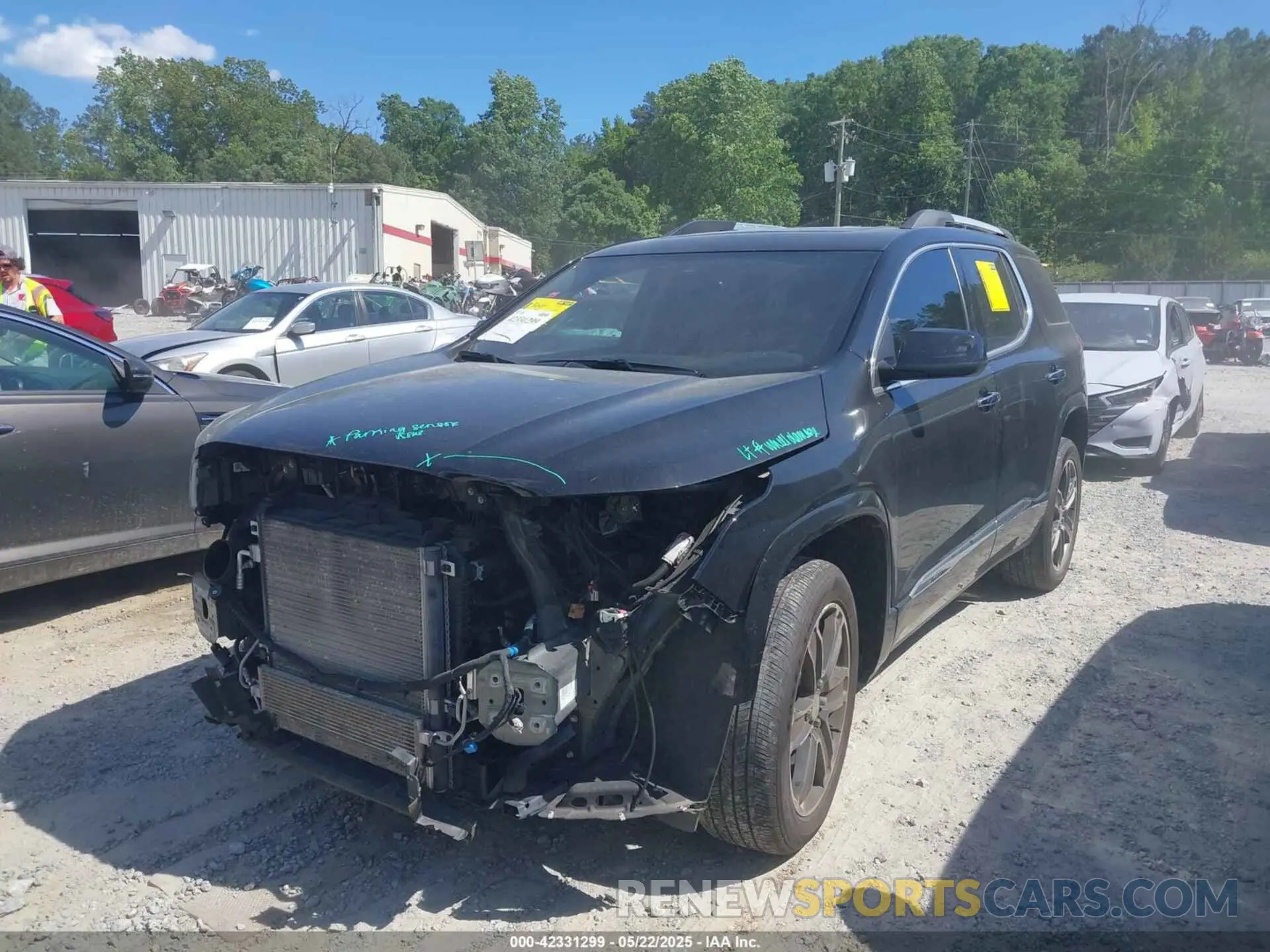 2 Photograph of a damaged car 1GKKNPLS3KZ296456 GMC ACADIA 2019