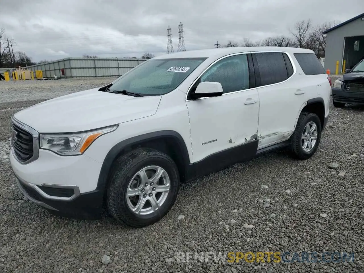 1 Photograph of a damaged car 1GKKNRLA1KZ228207 GMC ACADIA 2019