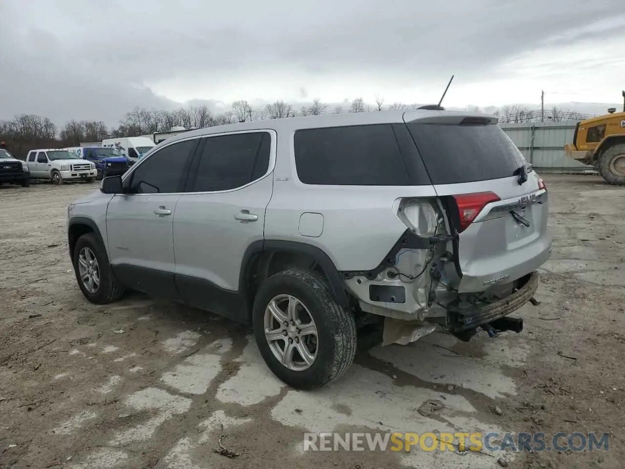 2 Photograph of a damaged car 1GKKNRLS4KZ143967 GMC ACADIA 2019