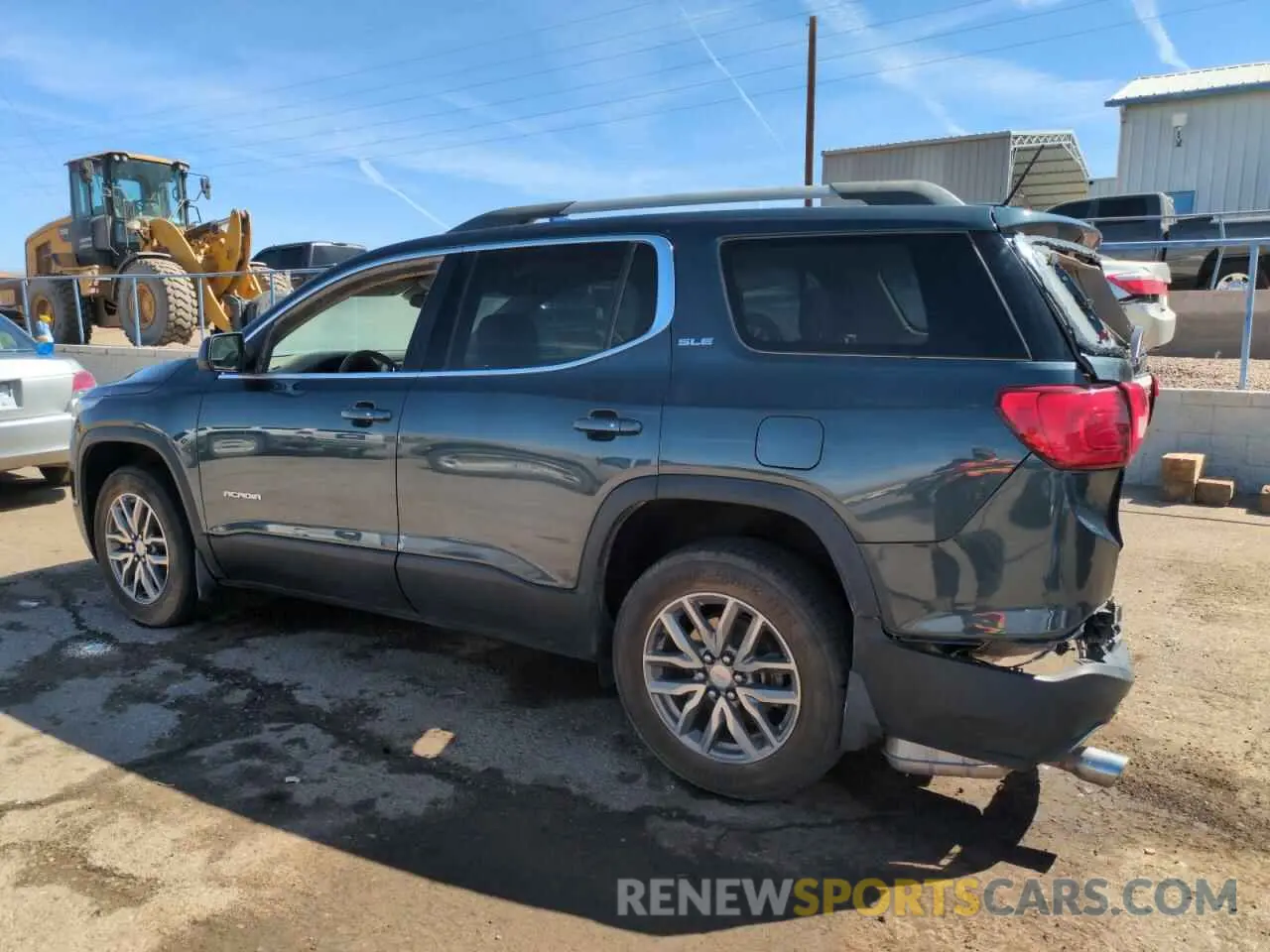 2 Photograph of a damaged car 1GKKNSLS3KZ166387 GMC ACADIA 2019