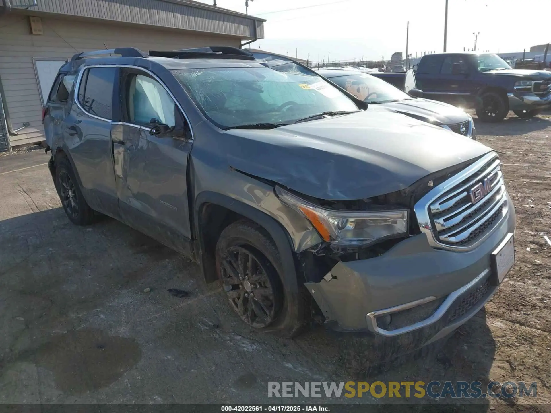 1 Photograph of a damaged car 1GKKNULS0KZ111391 GMC ACADIA 2019