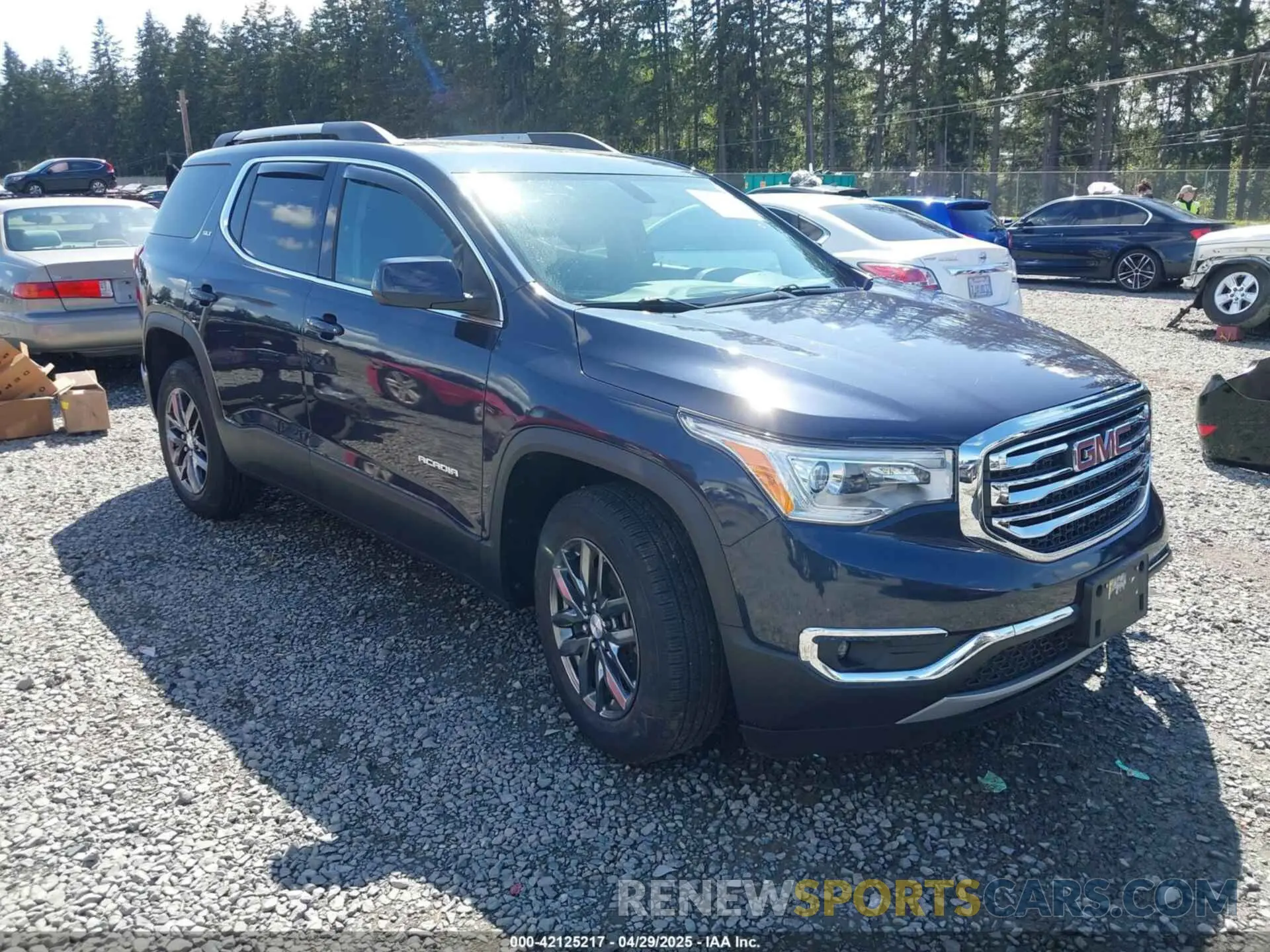 1 Photograph of a damaged car 1GKKNULS2KZ263222 GMC ACADIA 2019