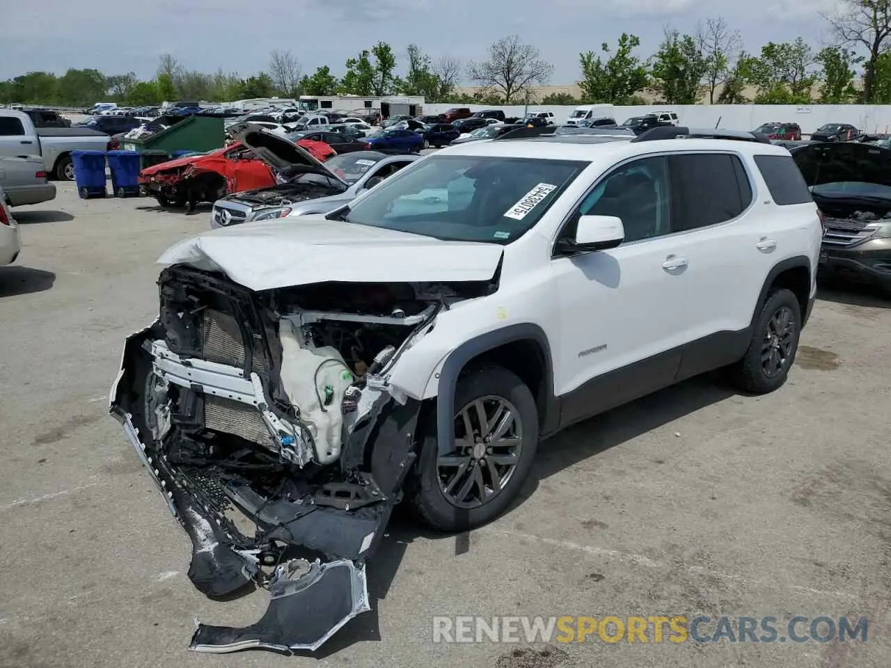 1 Photograph of a damaged car 1GKKNULS3KZ283611 GMC ACADIA 2019