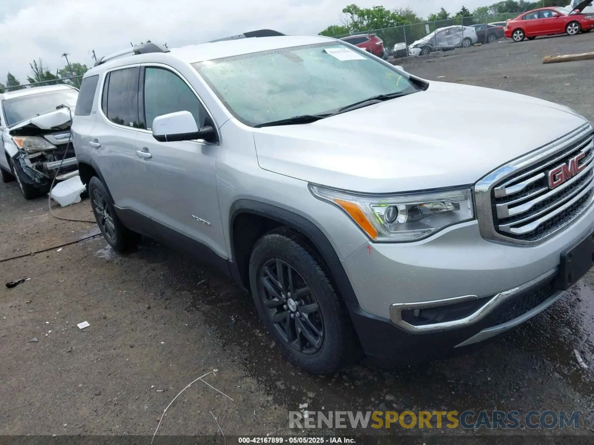 1 Photograph of a damaged car 1GKKNULS6KZ171434 GMC ACADIA 2019