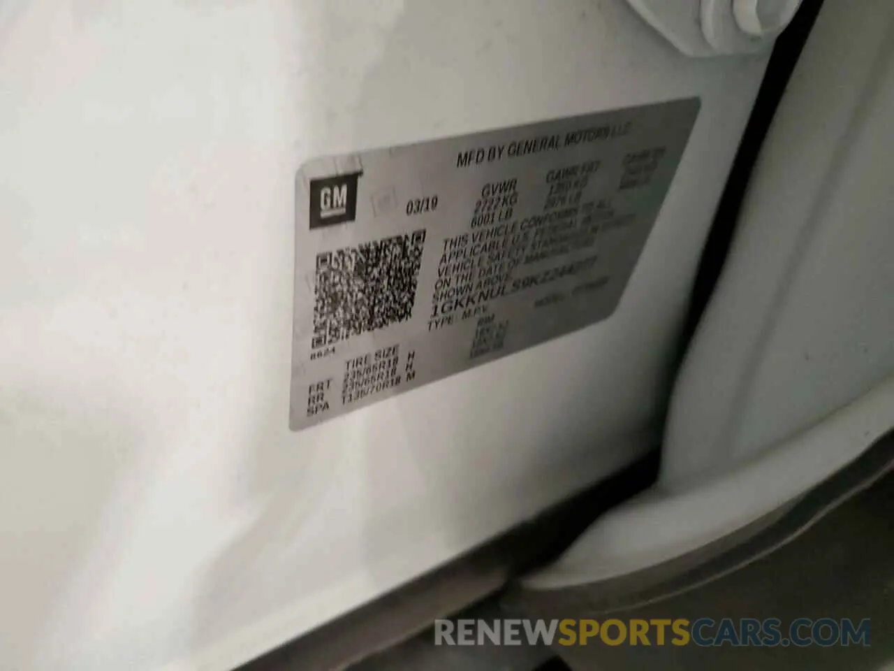 13 Photograph of a damaged car 1GKKNULS9KZ244277 GMC ACADIA 2019
