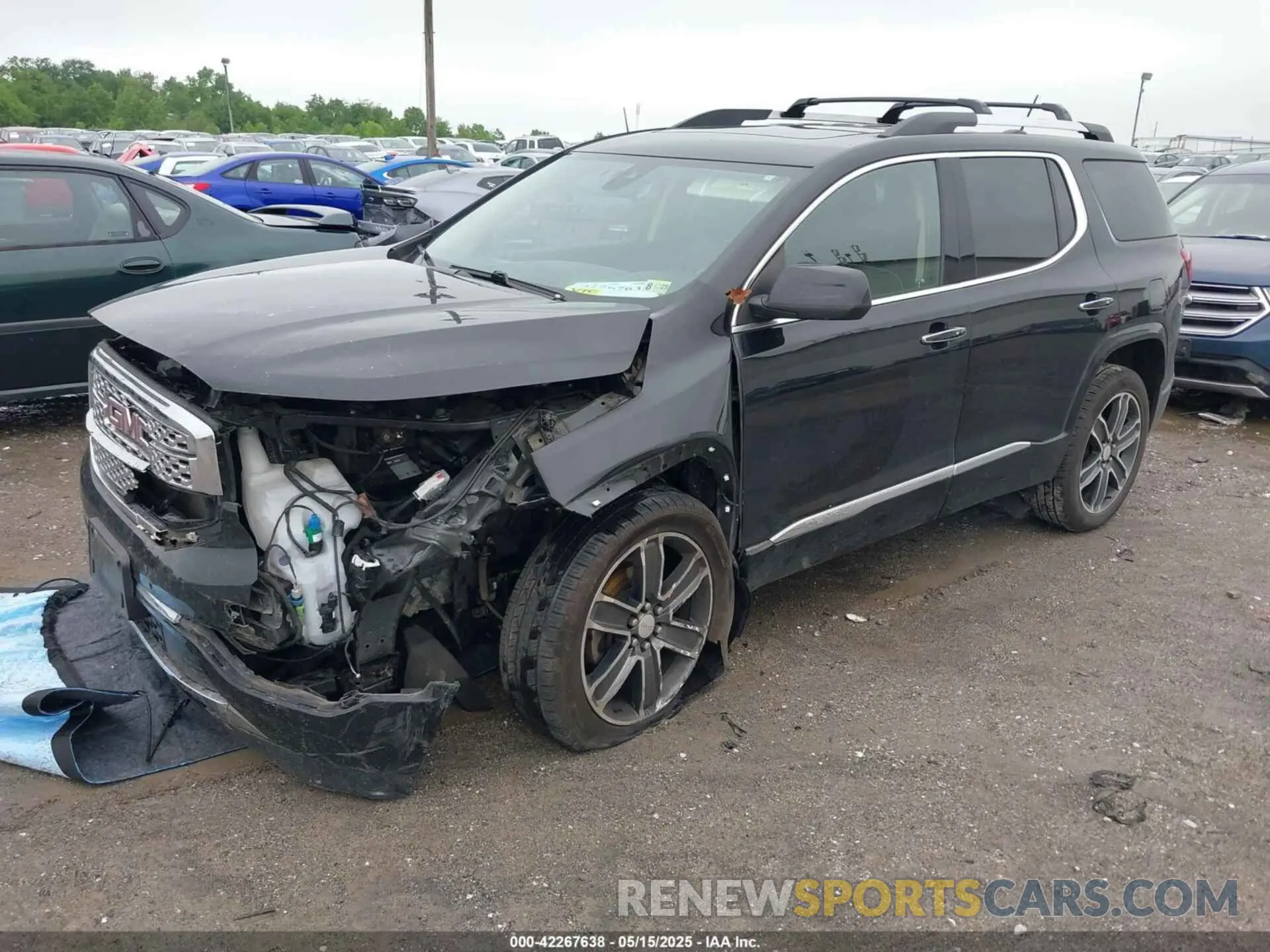 2 Photograph of a damaged car 1GKKNXLSXKZ100397 GMC ACADIA 2019