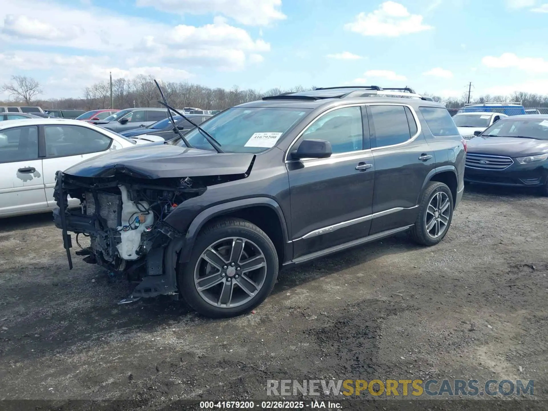 2 Photograph of a damaged car 1GKKNXLSXKZ114736 GMC ACADIA 2019