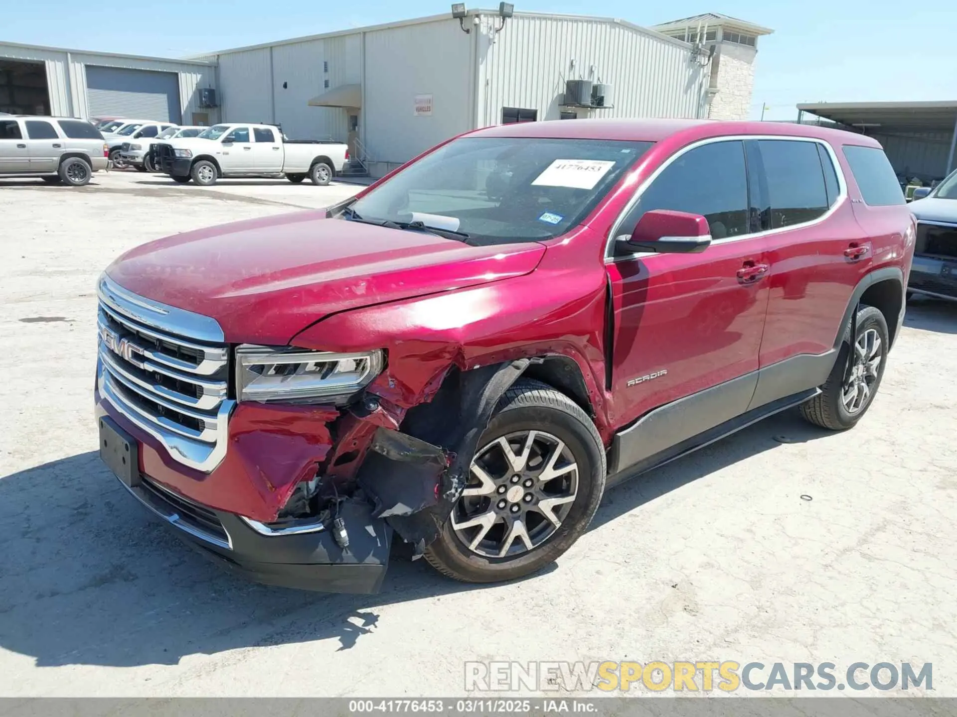 2 Photograph of a damaged car 1GKKNKLA4LZ166973 GMC ACADIA 2020