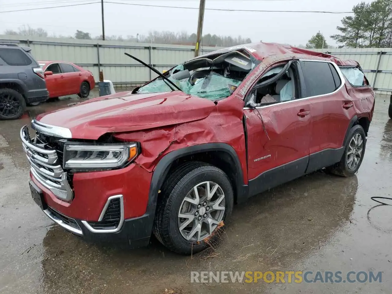 1 Photograph of a damaged car 1GKKNKLS9LZ163527 GMC ACADIA 2020