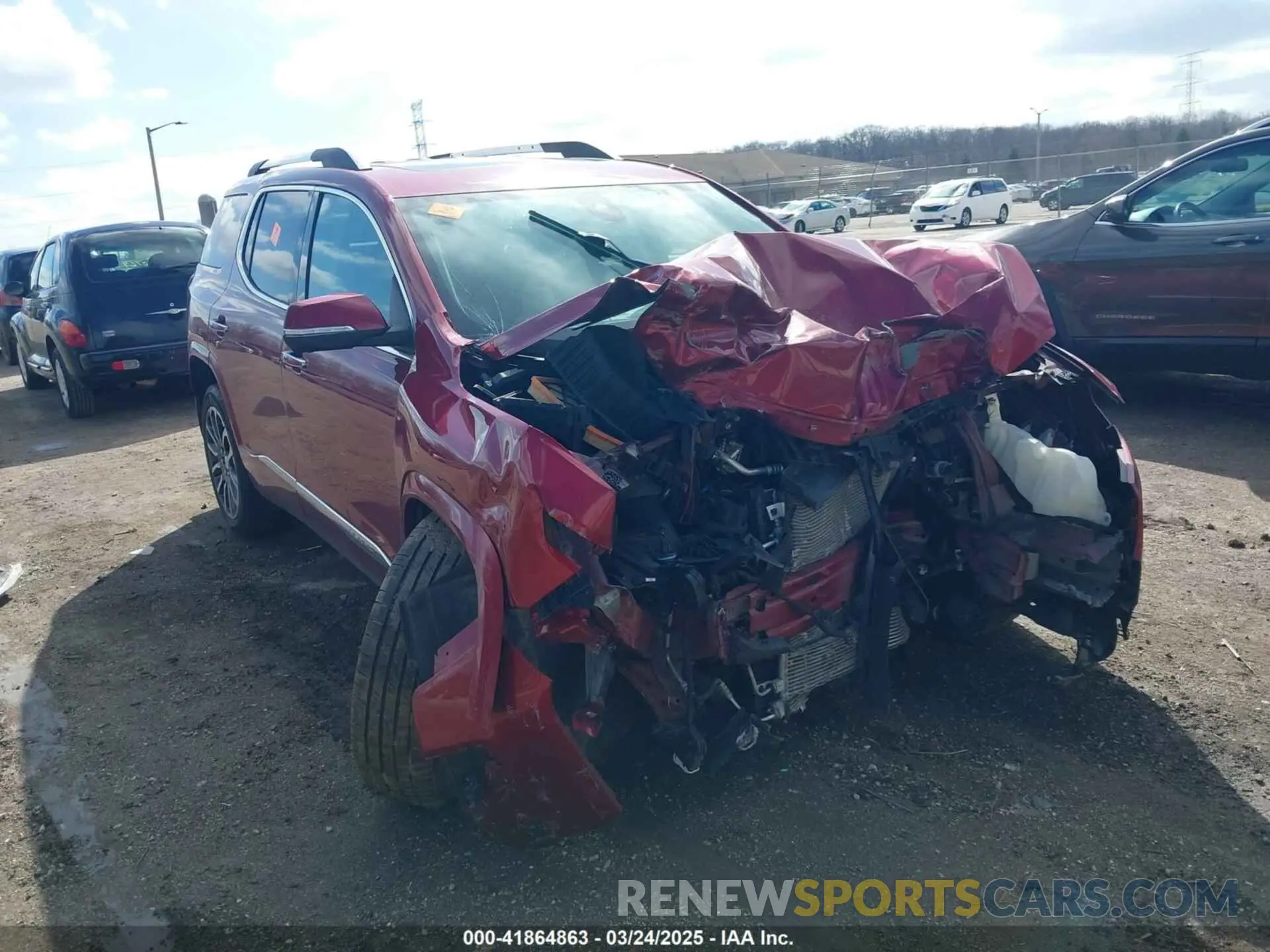 1 Photograph of a damaged car 1GKKNXLS3LZ143383 GMC ACADIA 2020