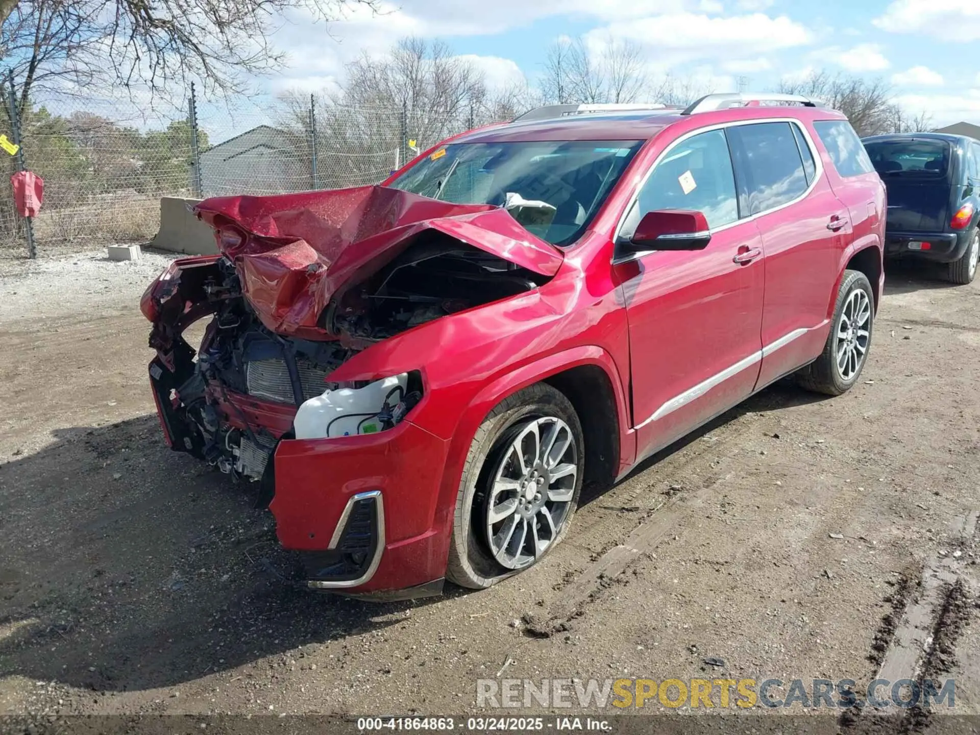 2 Photograph of a damaged car 1GKKNXLS3LZ143383 GMC ACADIA 2020