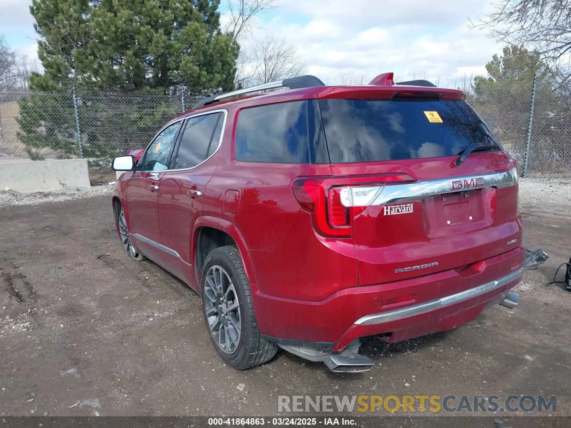 3 Photograph of a damaged car 1GKKNXLS3LZ143383 GMC ACADIA 2020