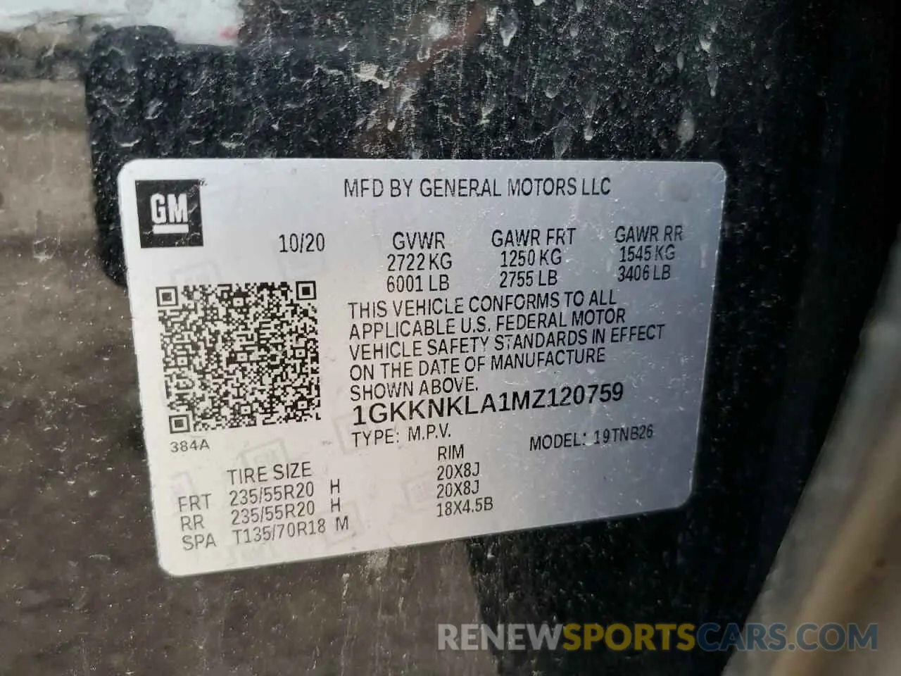 15 Photograph of a damaged car 1GKKNKLA1MZ120759 GMC ACADIA 2021