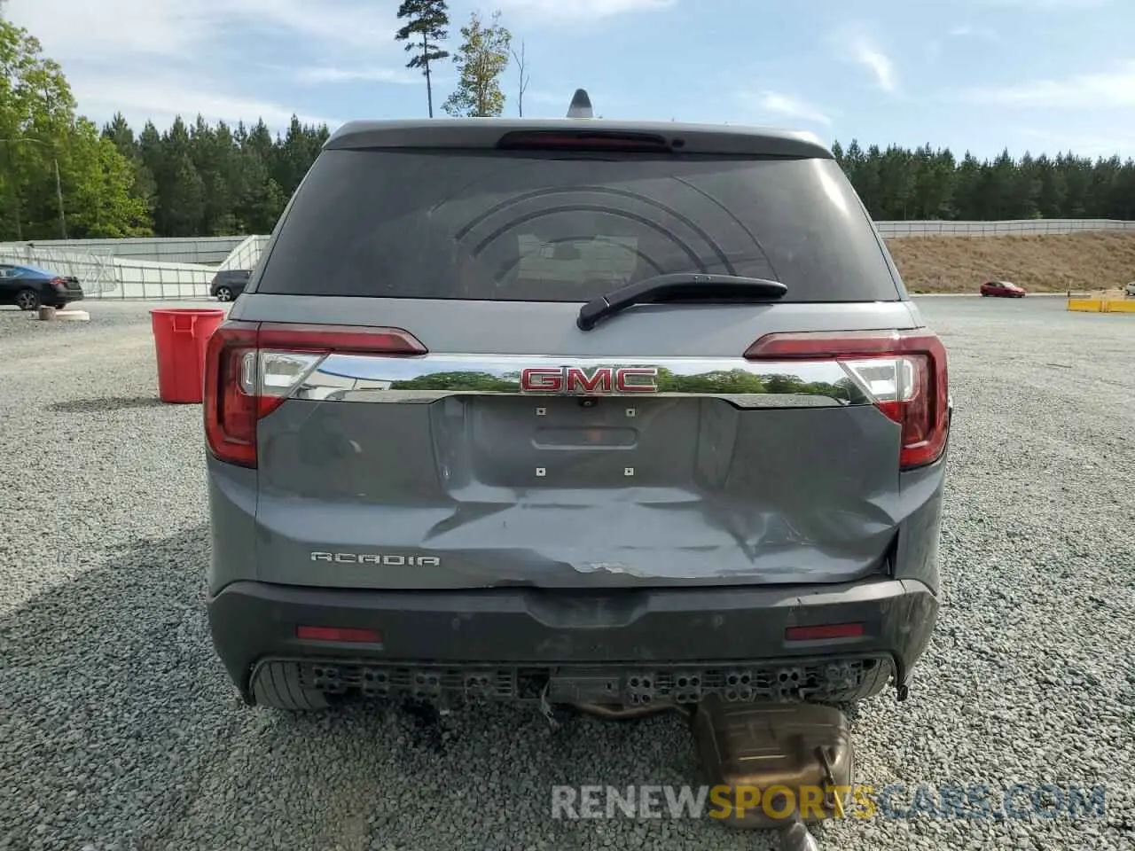6 Photograph of a damaged car 1GKKNKLA1MZ171663 GMC ACADIA 2021
