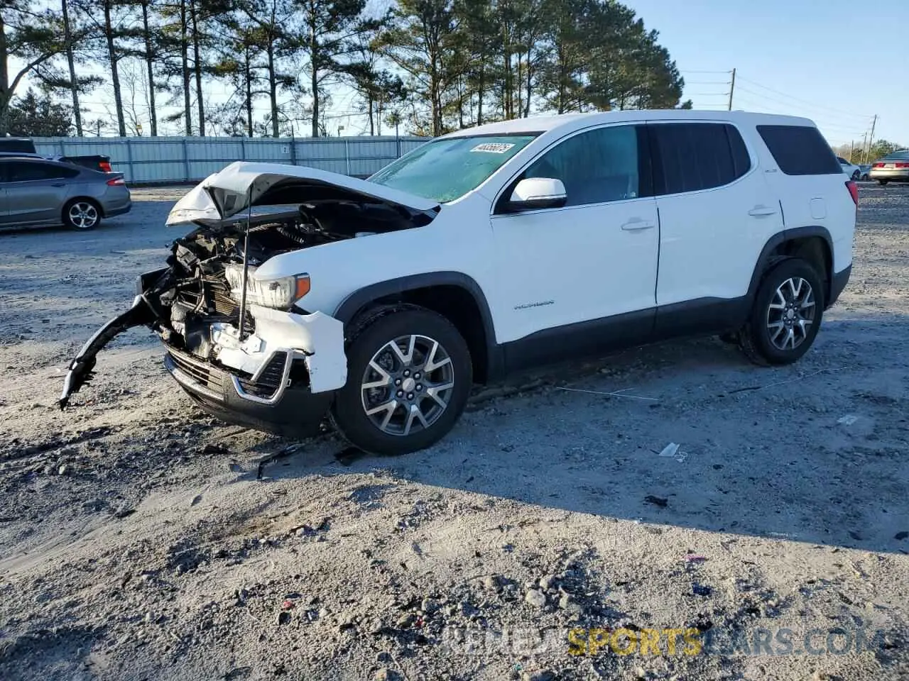 1 Photograph of a damaged car 1GKKNKLA2MZ148828 GMC ACADIA 2021
