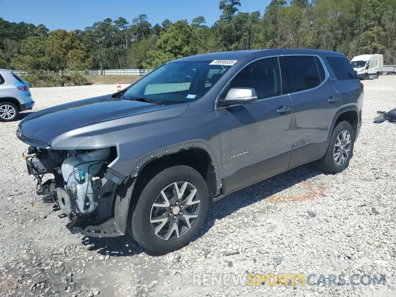 1 Photograph of a damaged car 1GKKNKLA2MZ166553 GMC ACADIA 2021