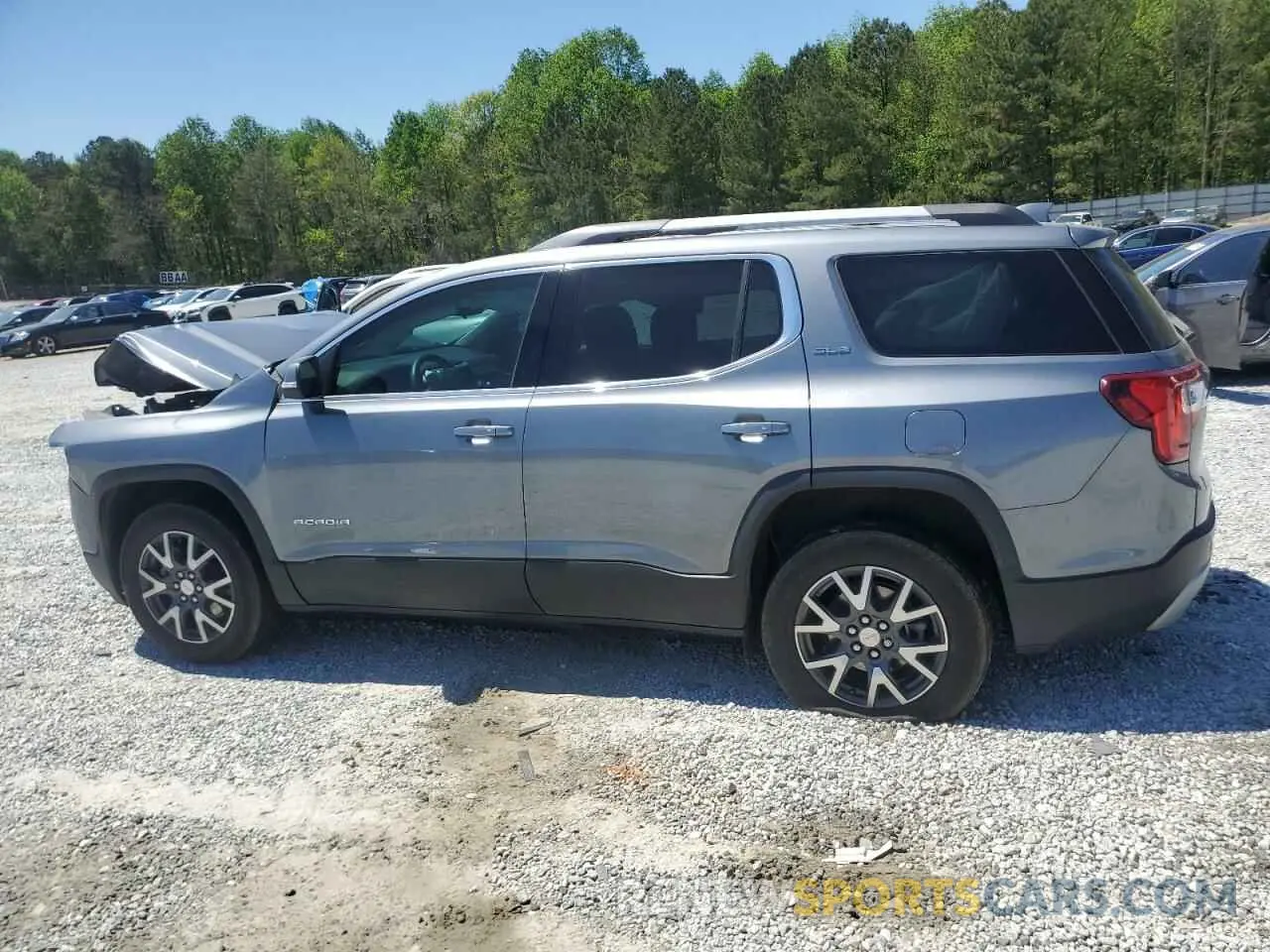 2 Photograph of a damaged car 1GKKNKLA3MZ153245 GMC ACADIA 2021