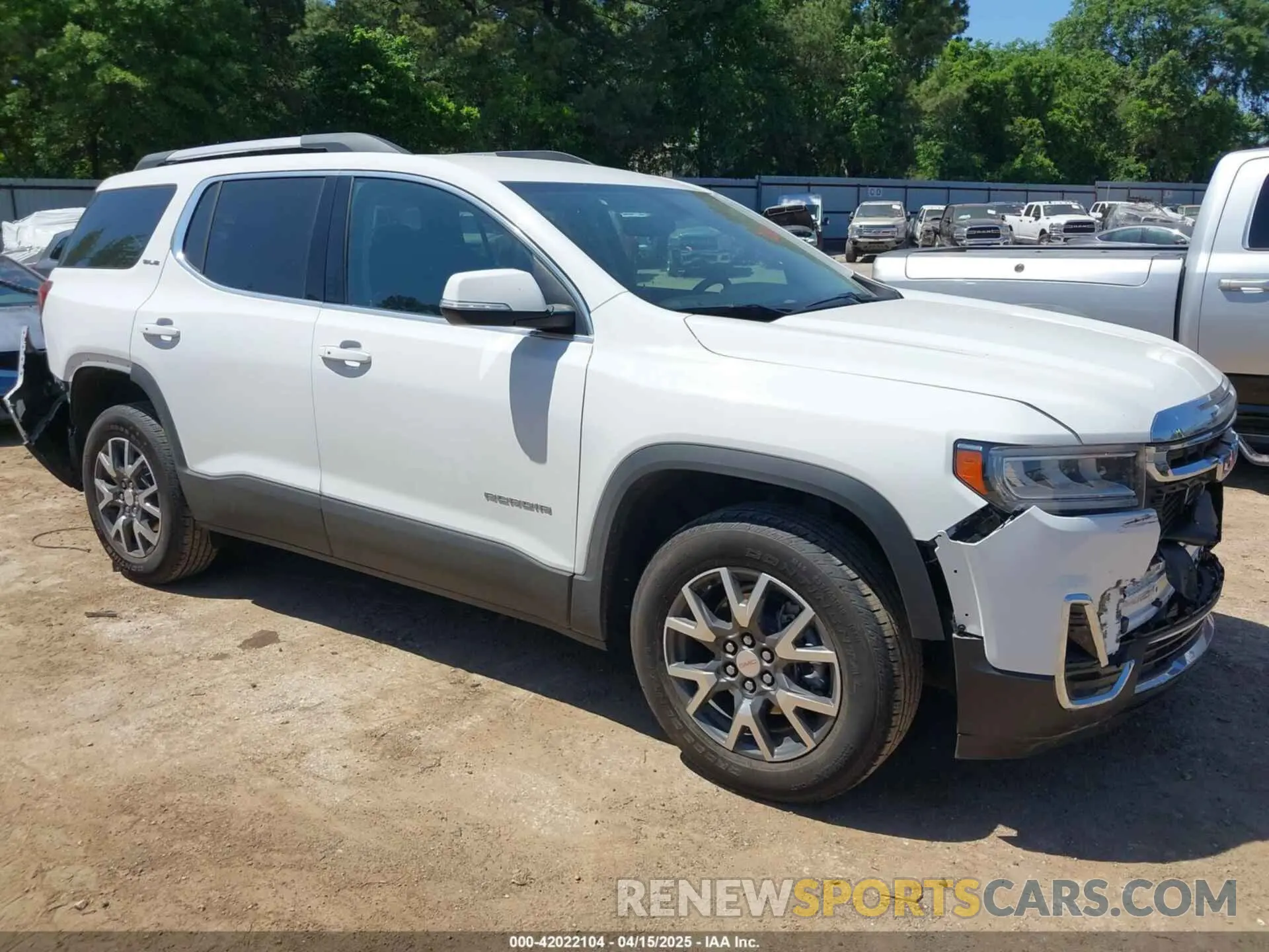 1 Photograph of a damaged car 1GKKNKLA3MZ157411 GMC ACADIA 2021