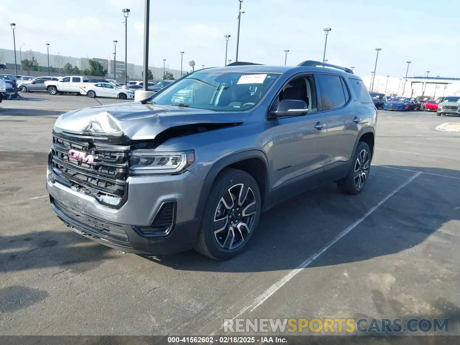 2 Photograph of a damaged car 1GKKNKLA4MZ168921 GMC ACADIA 2021